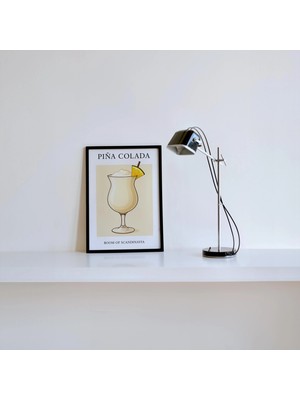 Ninastore Pina Colada Minimalist Sanat Baskısı Pina Colada Kokteyl Baskısı Soyut Klasik Kokteyl Sanatı