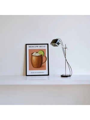 Ninastore Moscow Mule Baskısı, Minimalist Kokteyl Posteri, Klasik Kokteyl Sanatı, Minimalist, Zarif,