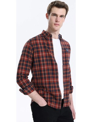 Superdry Kırmızı Erkek Regular Fit Kareli Gömlek M4011047A-H8O