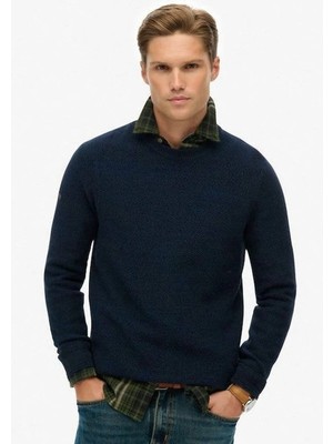 Superdry Lacivert Erkek Regular Fit Kazak M6110681A-XKP