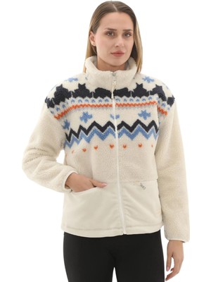 Napapijri NP0A88VLN1J1-T-ANSEI Fz W Bej Fermuarlı Erkek Sweatshirt