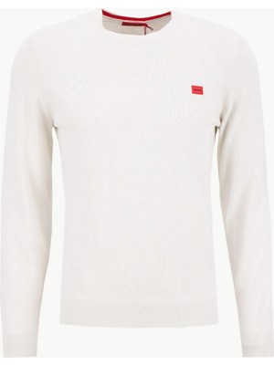 Hugo Beyaz Erkek Regular Fit Kazak 50475083_SAN Cassius-C1