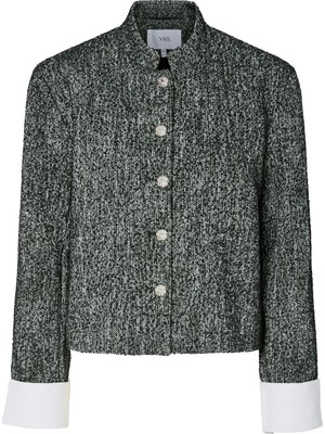 Yas Siyah Kadın Balıksırtı Ceket Yastorıva Ls Jacket