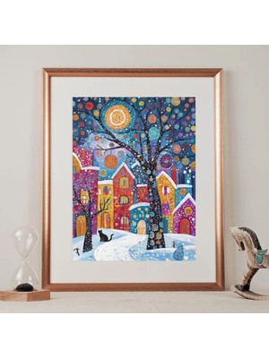 Ninastore Tatil Temalı Klimt Tarzı Kedi Baskı Sanatı - Gustav Klimt Kedi Baskısı - Yazdırılabilir Duvar