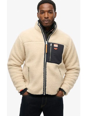 Superdry Bej Erkek Dik Yaka Regular Fit Sweatshirt M2014141A-1LG