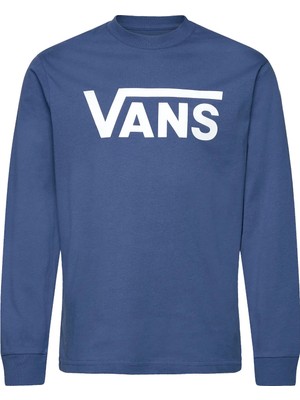 Vans Mavi Erkek Çocuk Sweatshirt VN000XOI5TU1-VANS Classıc Ls