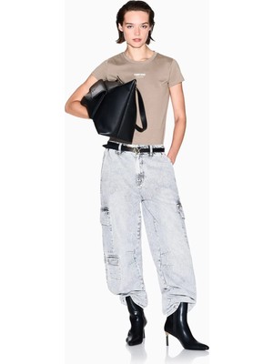 Armani Exchange Kadın Standart Desenli T-Shirt XW001369