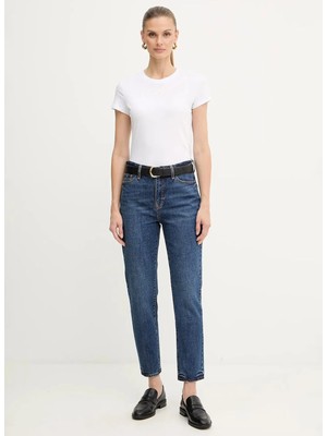 Armani Exchange Beyaz Kadın Standart Desenli T-Shirt XW001369
