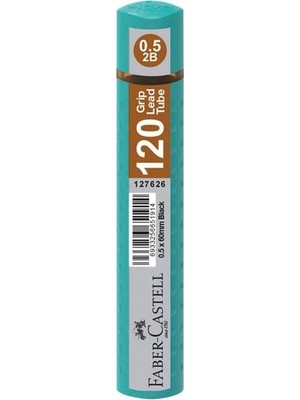 Faber-Castell Turkuaz Renkli Grip Min 0.5 2B Kalem Uçları 120'li Tüp 60 mm Uzunluk