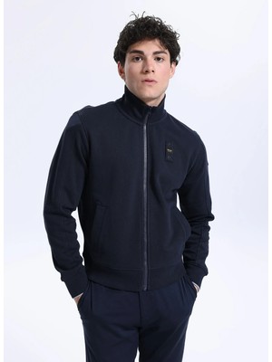 Blauer Lacivert Erkek Dik Standart Sweatshirt 25WBLUF01183-888 Cıty