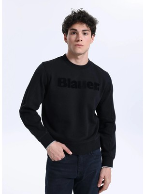 Blauer Siyah Erkek Standart Sweatshirt 25WBLUF03186-999 Crosby