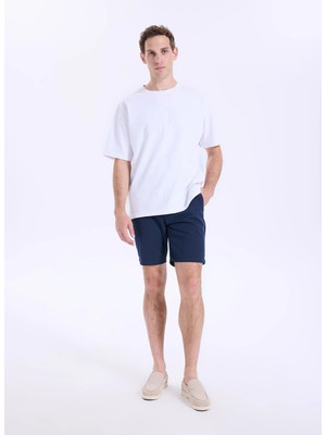 Fabrika Lacivert Erkek Jogger Bermuda Şort Fabresa N