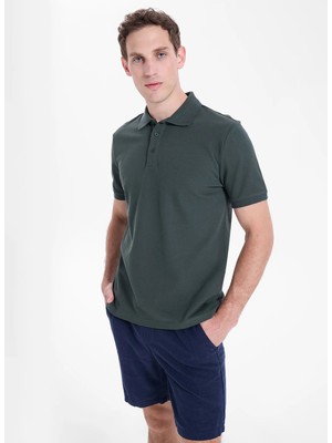 Limon Haki Erkek Polo T-Shirt L6SM-TST9524
