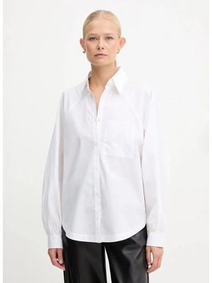 Boss Beyaz Kadın Regular Fit Gömlek 50552163