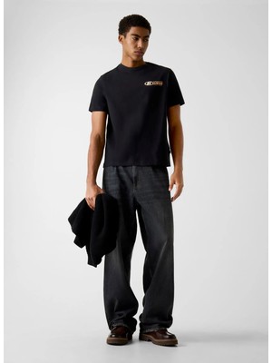 Guess Jeans Siyah Erkek Regular Fit Baskılı T-Shirt M6RI43K8FQ4-JBLK Siyah T-Shirt