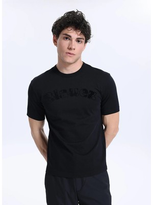 Blauer Siyah Erkek Standart T-Shirt 25WBLUH02325-999 Downey