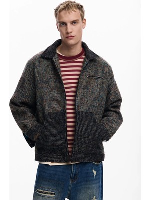 Desigual Kahverengi Erkek Regular Fit Ceket 25WMEW11_CHAQ_RUSTIC Fabrıc