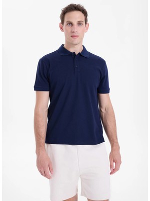 Limon Lacivert Erkek Polo T-Shirt L6SM-TST9524