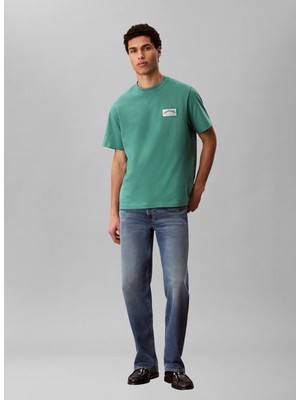 Calvin Klein Jeans Yeşil Erkek T-Shirt LV04RF294GVFL Yeşil T-Shirt