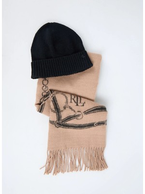 Lauren Ralph Lauren Siyah Kadın Atkı-Bere Takım 454P04494
