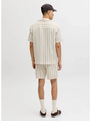 Jack & Jones Bej Erkek Regular Fit Gömlek 12271060 Jorcoba Strıperesort Shırt