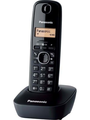 Panasonic Siyah Telsiz Dect Telefon 50 Rehber Kx-Tg1611