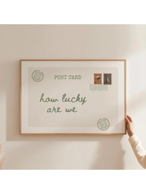 Ninastore Eski Kartpostal Baskısı: Ne Kadar Şanslıyız (Baskı)