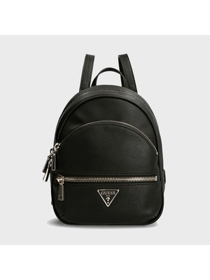 Guess Manhattan Siyah Kadın Sırt Çantası BG699432 Tek Gözlü Fermuarlı Ergonomik Tasarım