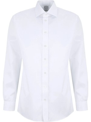 Brooks Brothers Beyaz Erkek Regular Fit Gömlek BBSS26MSH035