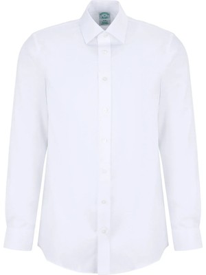 Brooks Brothers Beyaz Erkek Slim Fit Gömlek BBSS26MSH033