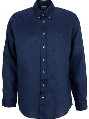 Brooks Brothers Lacivert Erkek Düğmeli Regular Fit Gömlek BBSS26MSH022