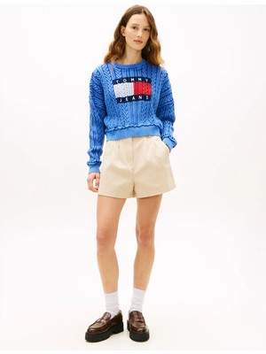 Tommy Jeans Krem Kadın Şort Tjw Claıre Hr Pleated Shorts