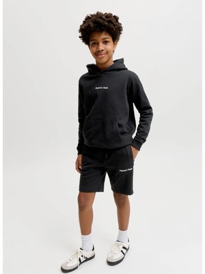Jack & Jones Siyah Erkek Çocuk Nakışlı Şort 12292805
