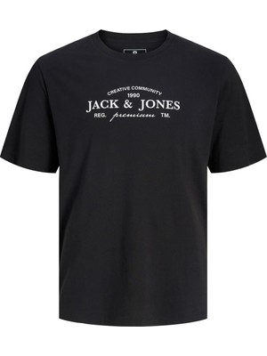 Jack & Jones Siyah Erkek Çocuk Baskılı T-Shirt 12298339