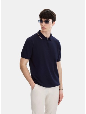 Back And Bond Lacivert Erkek Regular Fit Triko T-Shirt B35S40031