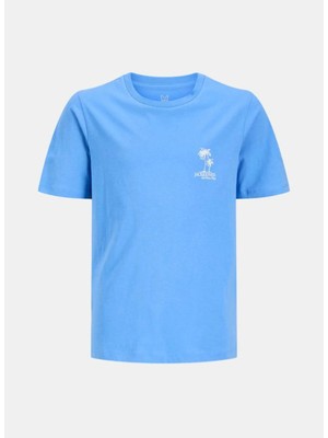 Jack & Jones Mavi Erkek Çocuk Baskılı T-Shirt 12297975