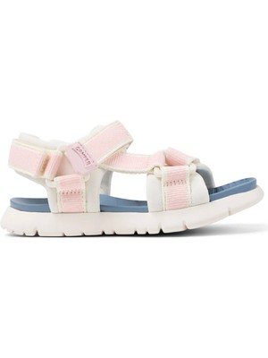 Camper Pembe - Beyaz Kız Çocuk Sandalet Oruga Sandal Kids