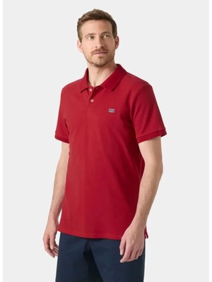 Helly Hansen HHA.54543_HHA.162HUDSON Kırmızı Normal Logo Baskılı Erkek Polo T-Shirt