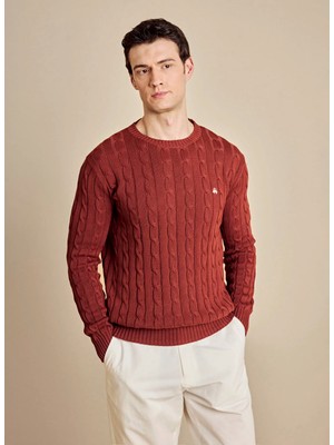 Brooks Brothers Kiremit Erkek Standart Triko Kazak BBSS26MKL030