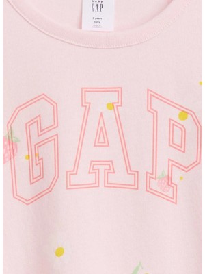 Gap Pembe Kız Çocuk Desenli Elbise 871610000