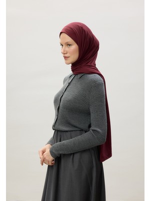 Fresh Scarfs Penye Şal Bordo
