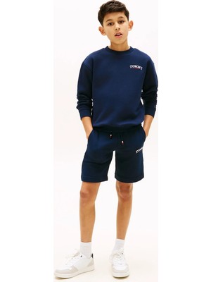 Tommy Hilfiger Lacivert Erkek Çocuk Baskılı Şort KB0KB10242C1G