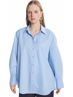Ted Baker Açık Mavi Kadın Gömlek TBWRSH2082