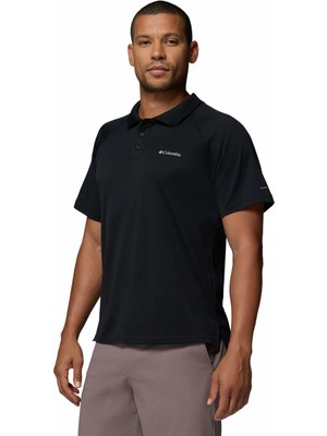 Columbia AO3828 Alpıne Chıll Pro Polo Siyah Erkek Polo T-Shirt