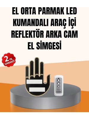 Mey Ithalat® 2025 Yeni Seri LED El Şekilli Park Uyarı ve Güvenlik Cihazı Orijinal