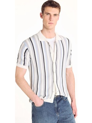 Ted Baker Çok Renkli Erkek Çizgili Hırka TBMRKW2048