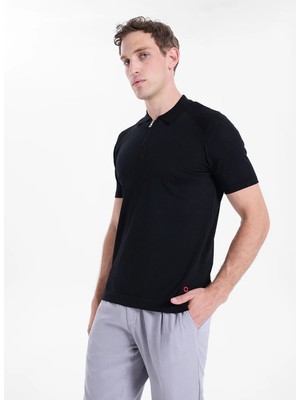 gmg firenze Gmg Fırenze Siyah Erkek Slim Fit Kazak GU26MSS04030