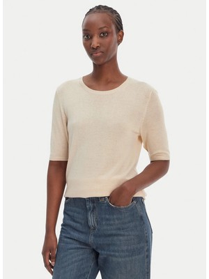 Boss Bej Kadın Bisiklet Oversize Kazak 50557077