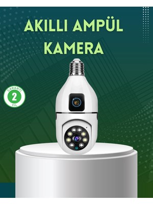 Genel Tedarik 360 Derece Panoramik Wifi Kamera – Full Hd Ev Güvenlik Sistemi