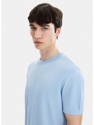 Back And Bond Mavi Erkek Triko Polo T-Shirt B35S40019